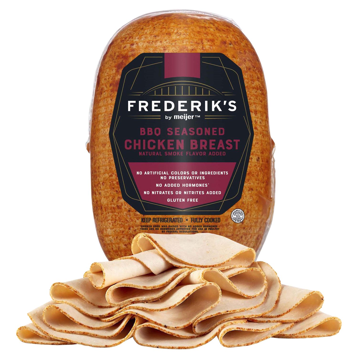 slide 1 of 3, FREDERIKS BY MEIJER Frederik's By Meijer Bbq Seasoned Chicken Breast, per lb