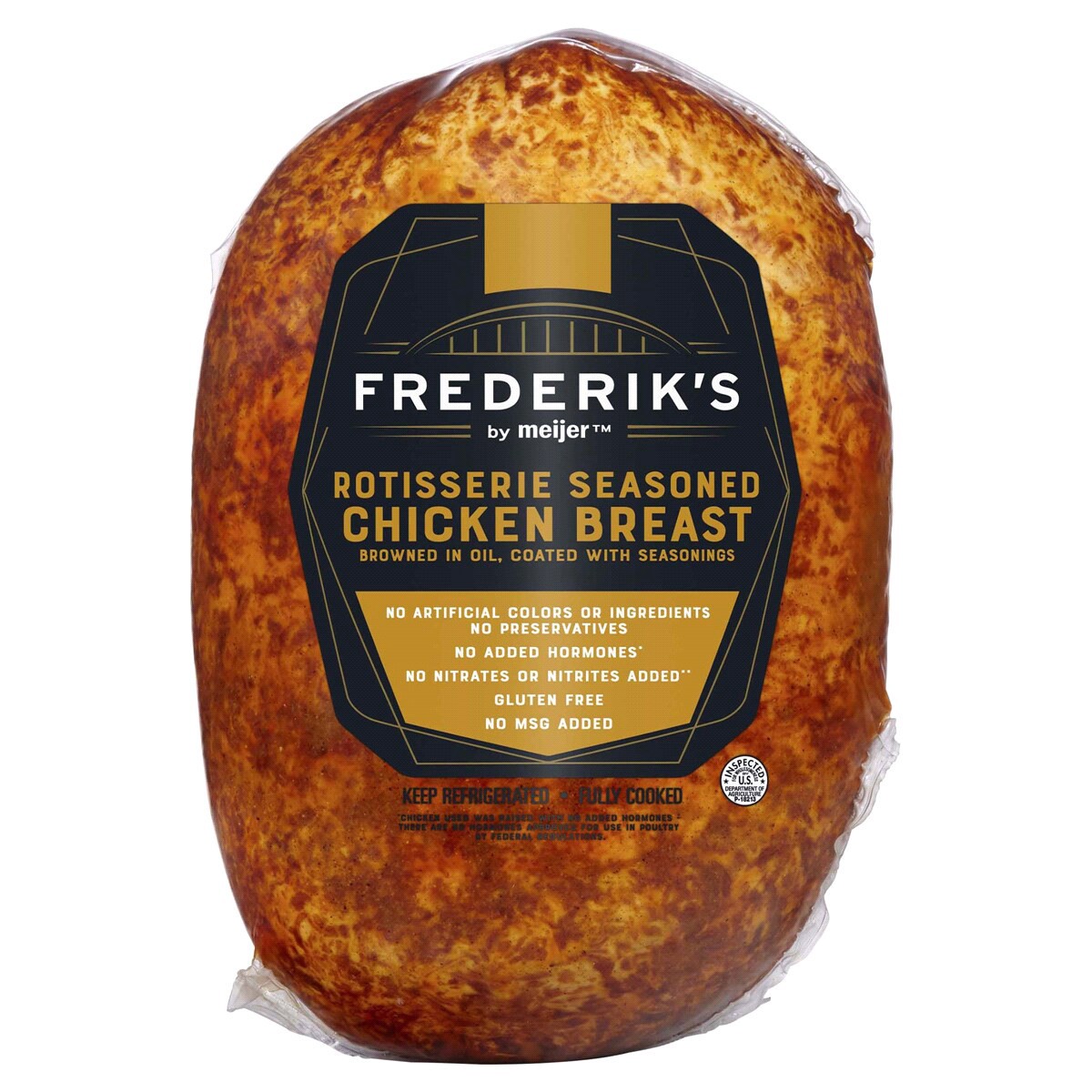 slide 3 of 3, Frederik's by Meijer Rotisserie Seasoned Chicken Breast, per lb