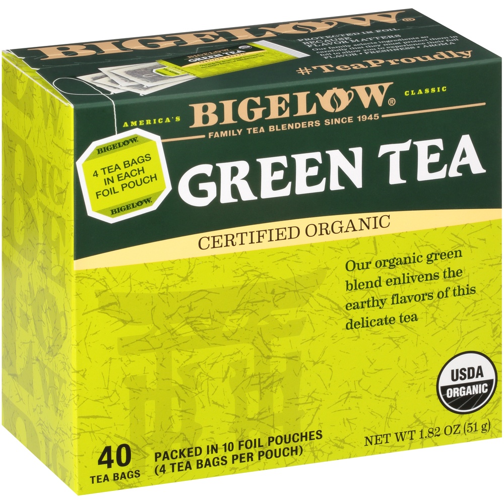slide 2 of 7, Bigelow Organic Green Tea Value Pack, 40 ct