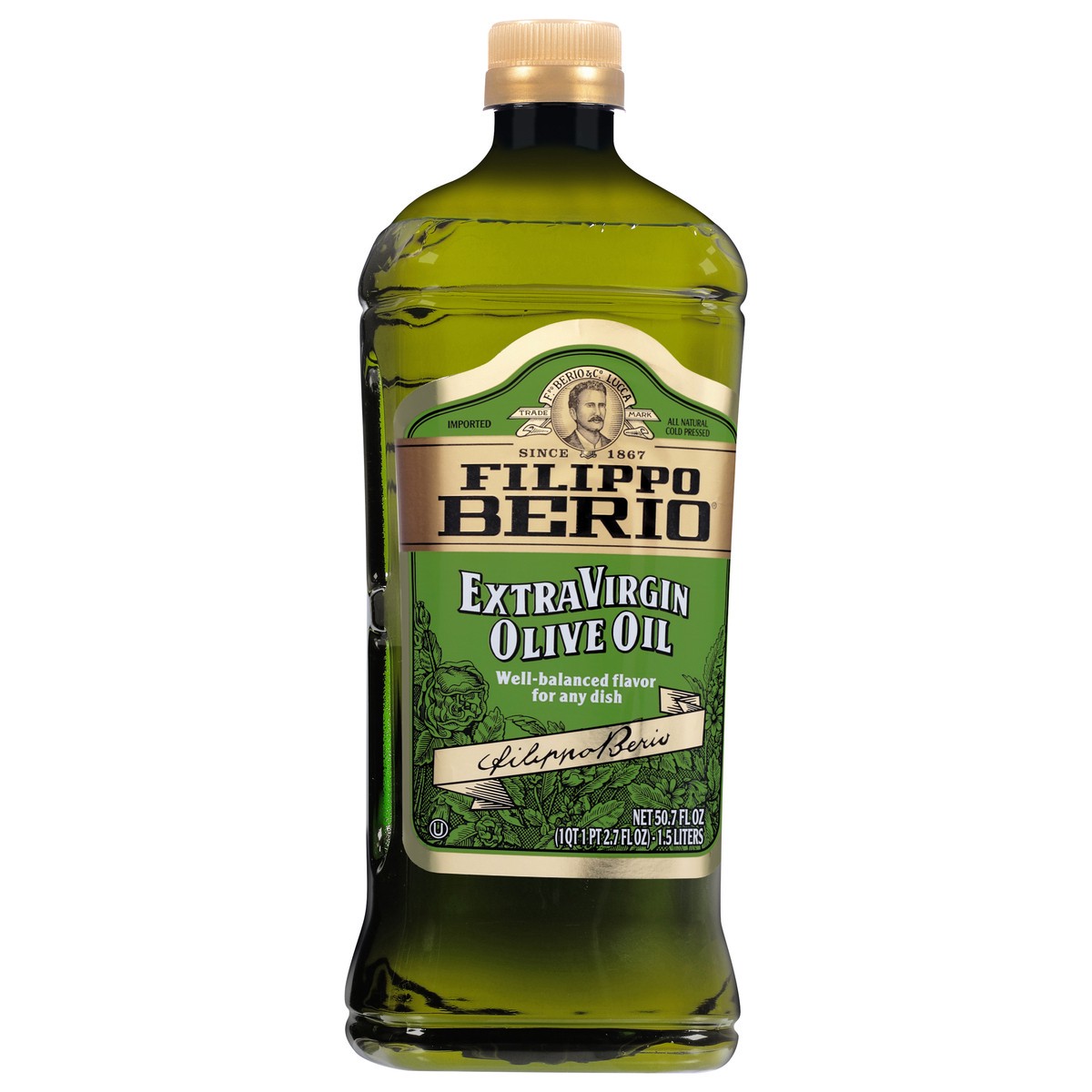 slide 2 of 9, Filippo Berio Extra Virgin Olive Oil, 50.7 oz