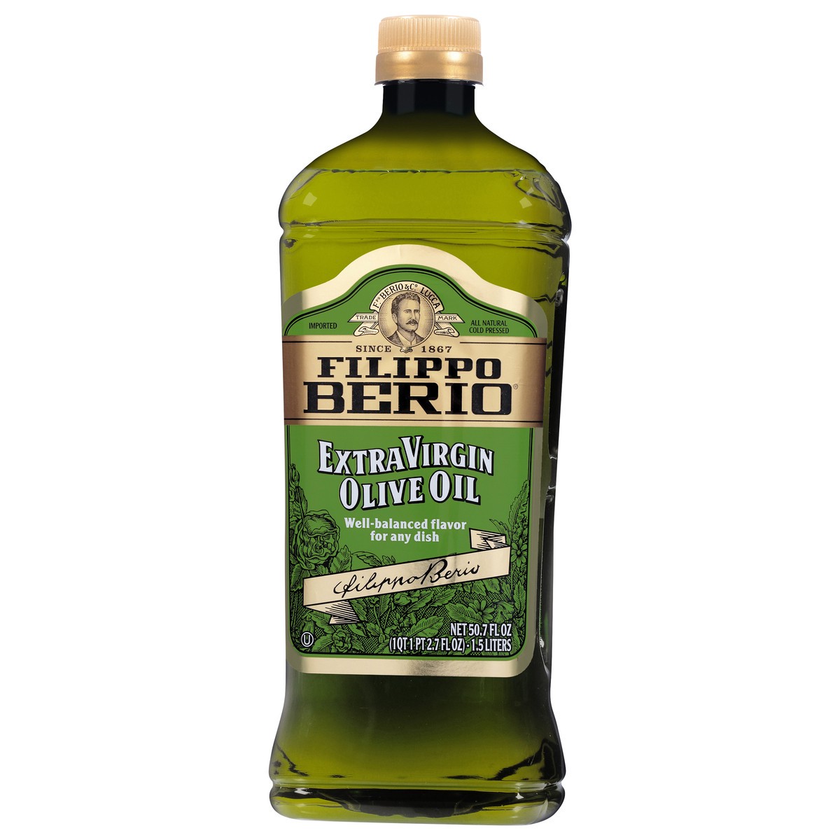 slide 3 of 9, Filippo Berio Extra Virgin Olive Oil, 50.7 oz