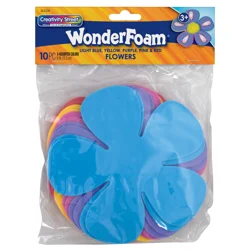Creativity Street WonderFoam Large Shapes, Flowers, 6"