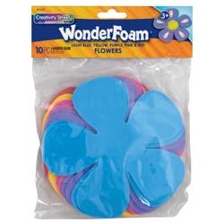 Creativity Street WonderFoam Large Shapes, Flowers, 6"