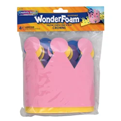 Creativity Street WonderFoam Crowns, 4 Assorted Colors, 23-5/8" x 6-5/16", 4 Count