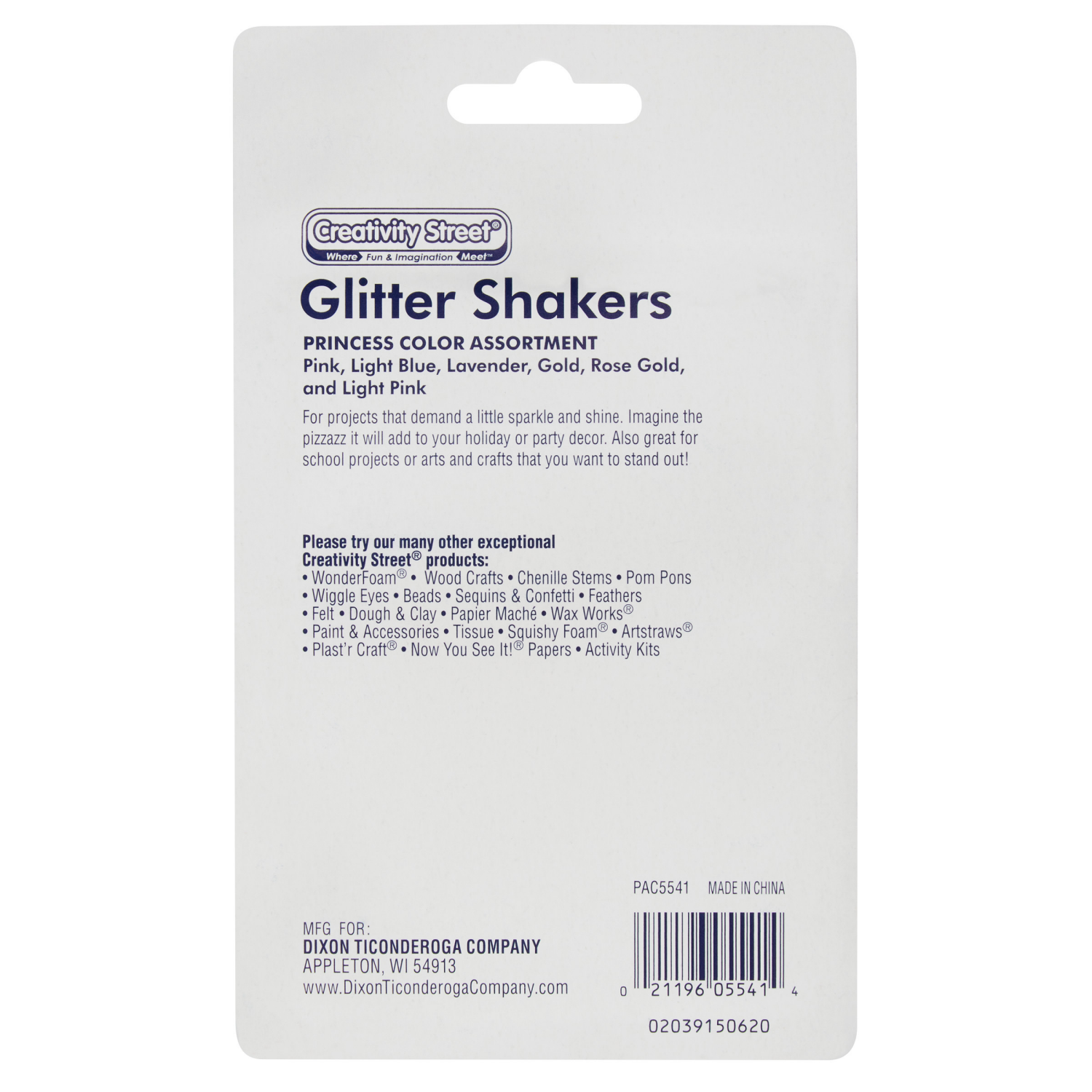 slide 2 of 4, PACON Creativity Street Glitter Shakers Princess Colors Assortment, 1 ct