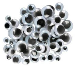 Creativity Street Black Wiggle Eyes Assorted Sizes 100 ea
