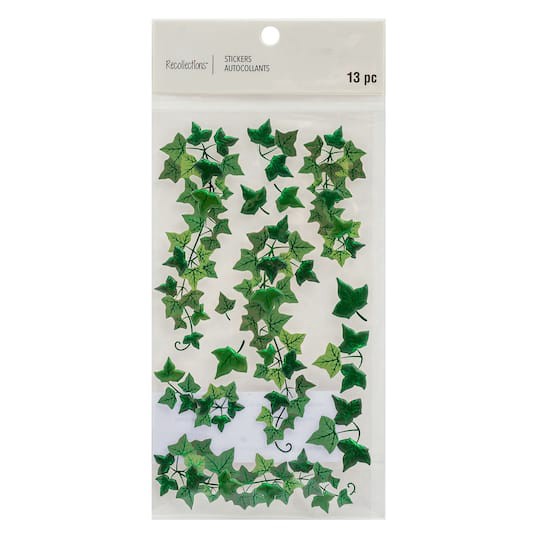 slide 1 of 4, Ivy Stickers By Recollections, 4 in x 8.5 in