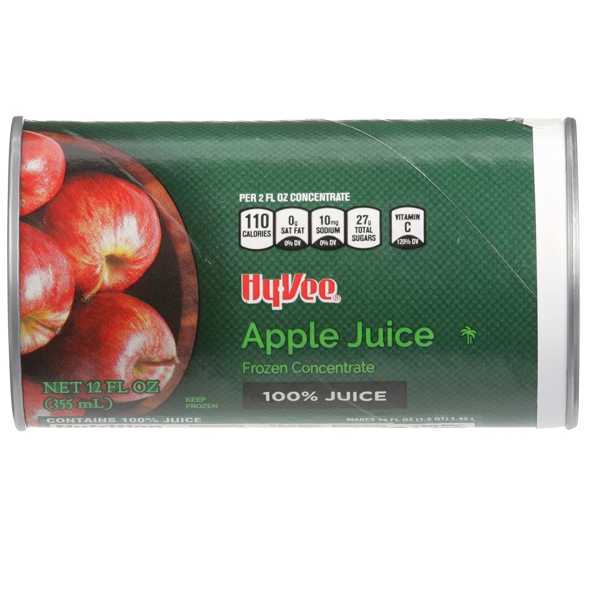 slide 1 of 1, Hy-vee 100% Apple Juice Frozen Concentrate, 12 fl oz