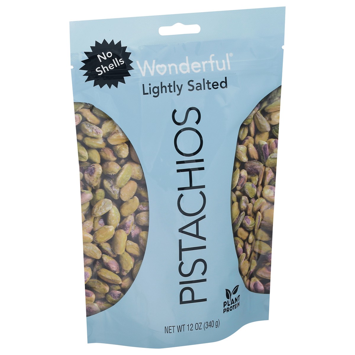 slide 8 of 9, Wonderful Pistachios, No Shells Roasted & Lightly Salted Nuts, 12 Ounce Bag, 12 oz