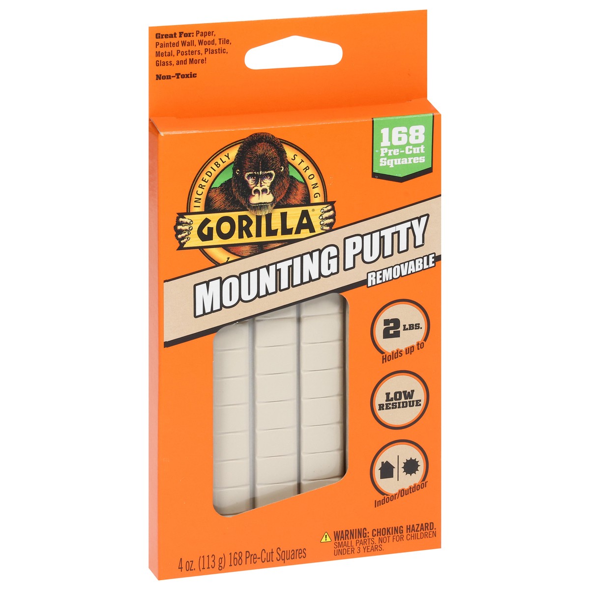 slide 4 of 14, Gorilla Mounting Putty, 4 oz