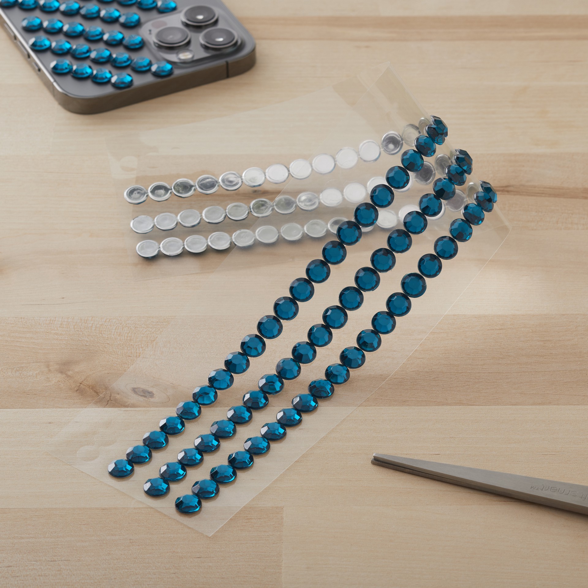 slide 4 of 6, Teal Bling Stickers By Recollections, 2.6 in x 12.2 in