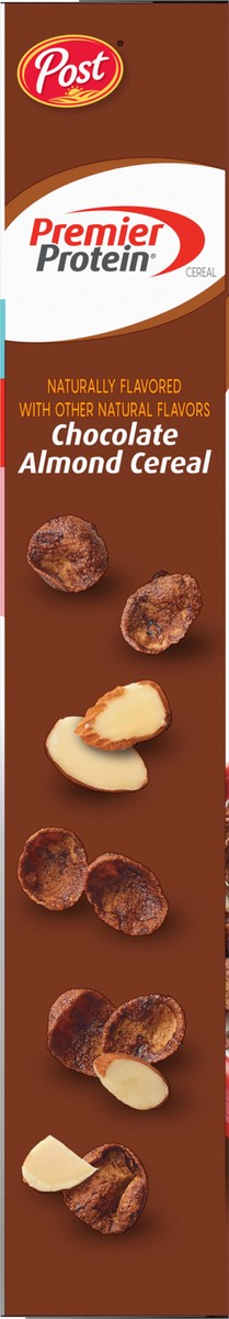 slide 7 of 9, Post Premier Protein Chocolate Almond Cereal, 9 OZ Box, 8.5 oz