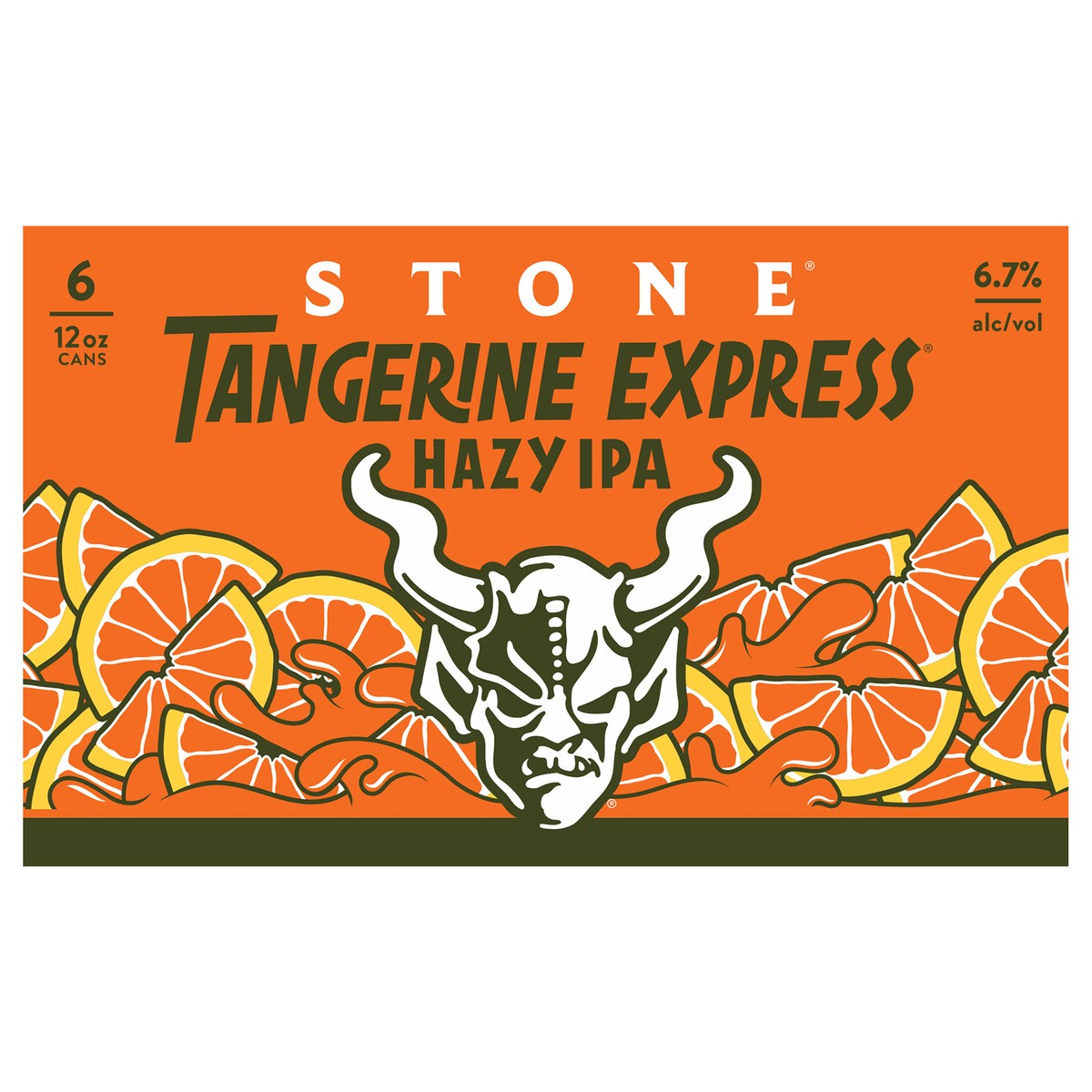 slide 1 of 2, Stone Tangerine Express Hazy IPA 12oz 6pk Cans, 6 ct; 12 oz