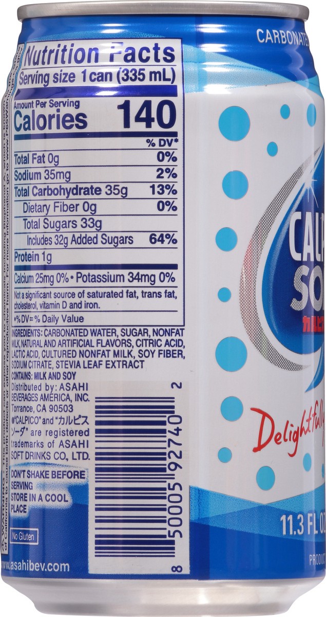 slide 7 of 13, Calpico Soda Original Can, 11.3 fl