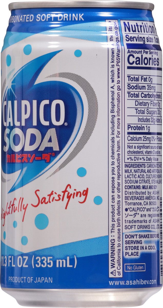 slide 5 of 13, Calpico Soda Original Can, 11.3 fl