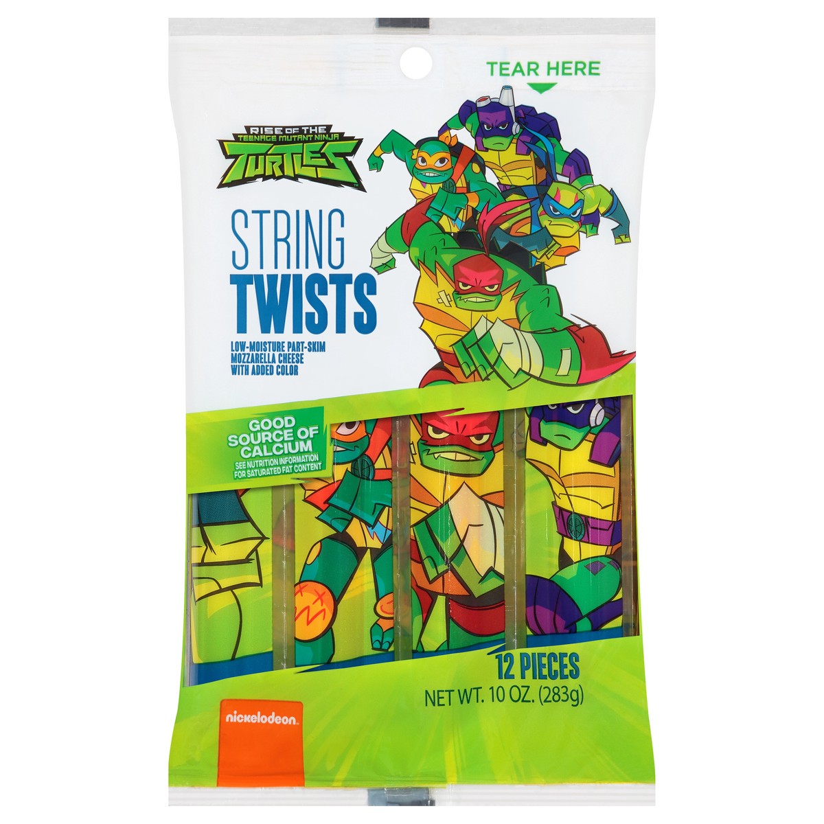 slide 7 of 7, Nickelodeon TMNT String Cheese Twists 12 ct Bag, 12 ct