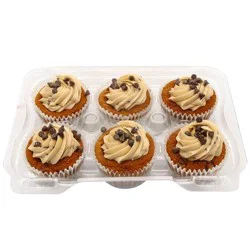 Chocolate Chip Cookie Dough Cookie Cupcakes, 6 ct