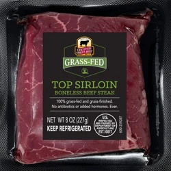 Cab Grass Fed Beef Top Sirloin Steak 8 oz