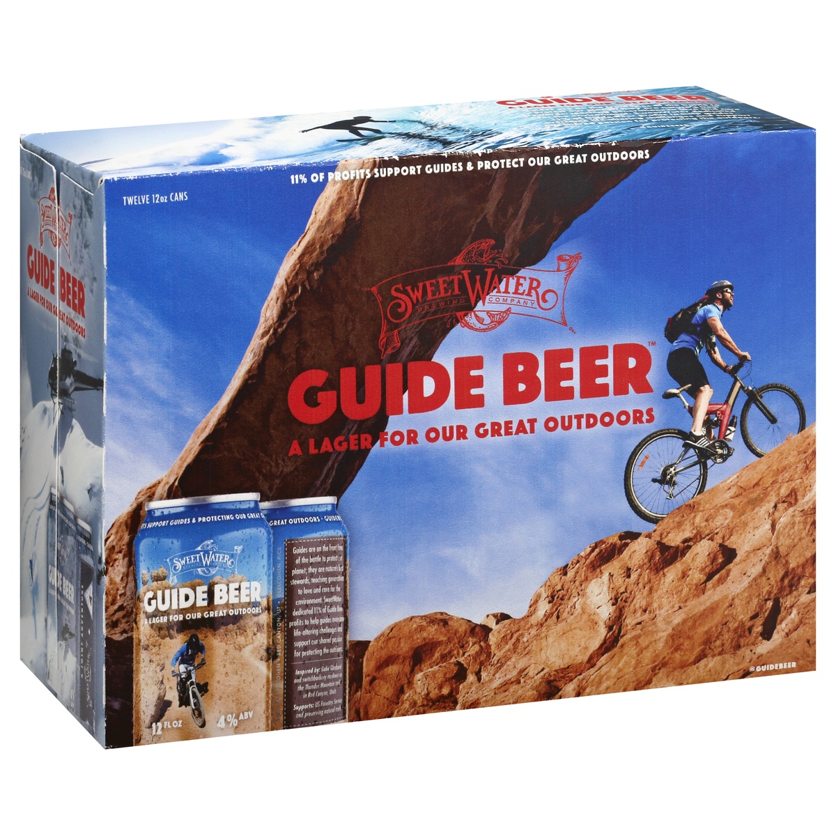 slide 2 of 8, Sweetwater Brewing Co. Guide Beer Lager, 12 ct; 12 fl oz
