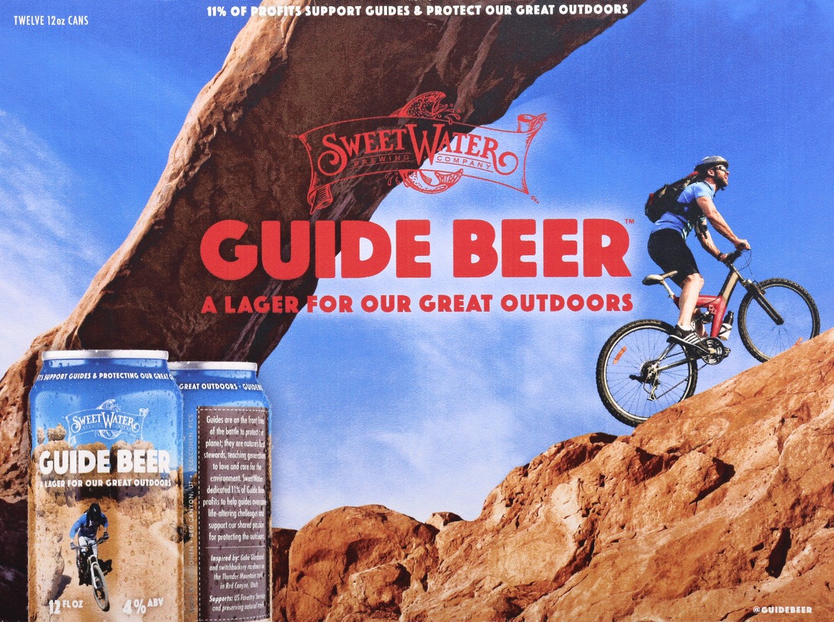 slide 7 of 9, SweetWater Brewing Co Guide Beer Lager Beer 12 ea, 12 ct