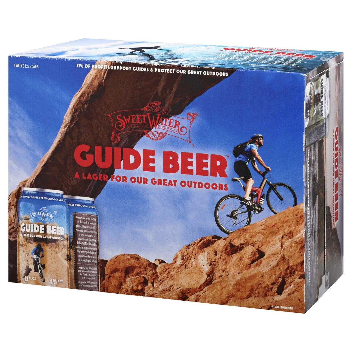 slide 8 of 9, SweetWater Brewing Co Guide Beer Lager Beer 12 ea, 12 ct