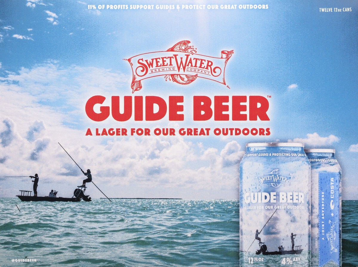 slide 9 of 9, SweetWater Brewing Co Guide Beer Lager Beer 12 ea, 12 ct