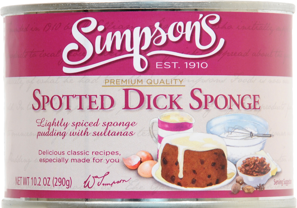 slide 1 of 1, Simpson's Spotted Dick Sponge Pudding, 10.2 oz