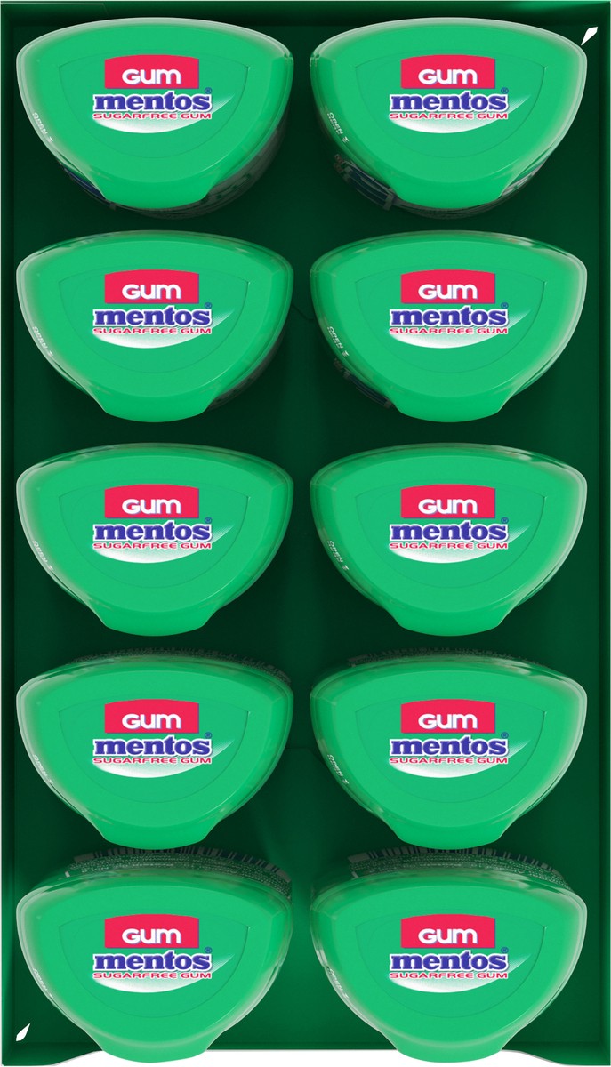 slide 2 of 12, Mentos Spearmint Gum, 10 ct