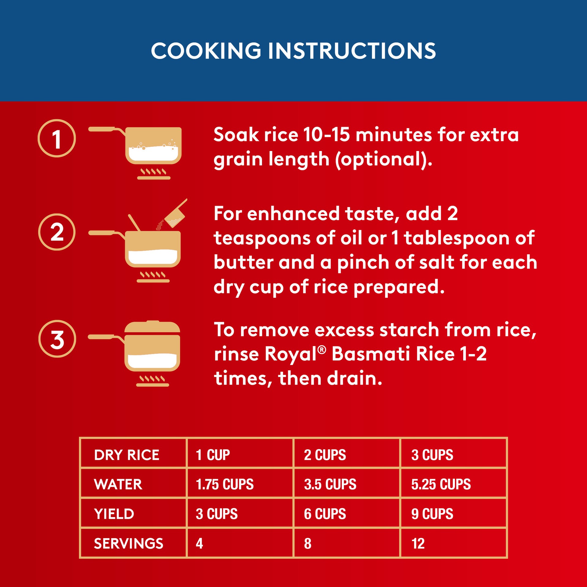 slide 5 of 8, Royal Basmati Rice - Authentic Long Grain White Basmati Rice - 15 lb Bag, 15 lb