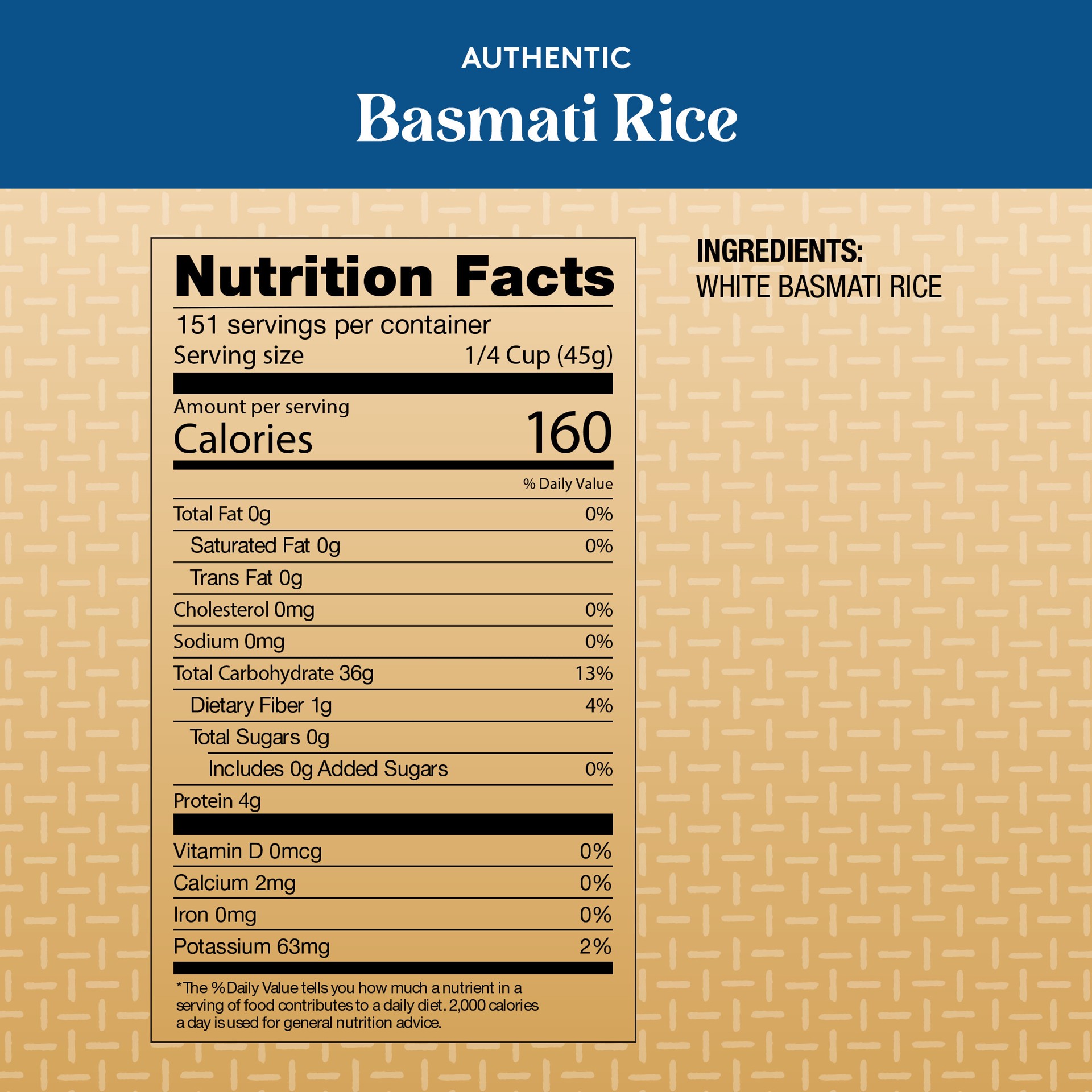 slide 6 of 8, Royal Basmati Rice - Authentic Long Grain White Basmati Rice - 15 lb Bag, 15 lb