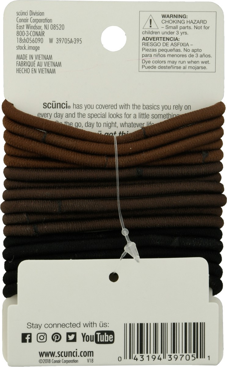 slide 4 of 9, scünci No Damage Color Match Comfy Hold Elastics 16 ea, 16 ct