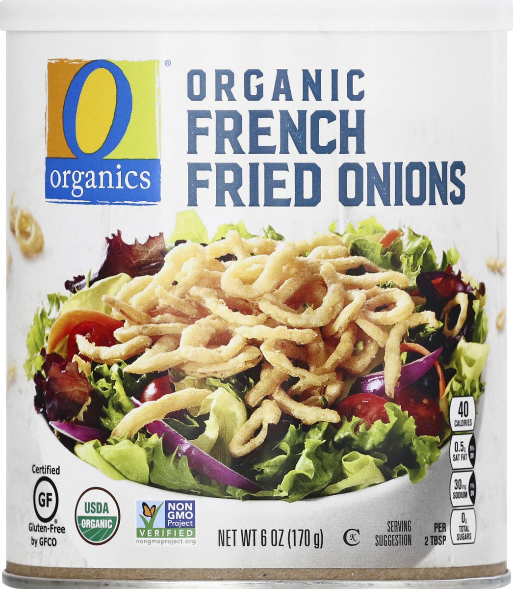 slide 8 of 9, O Organics French Fried Onions, 