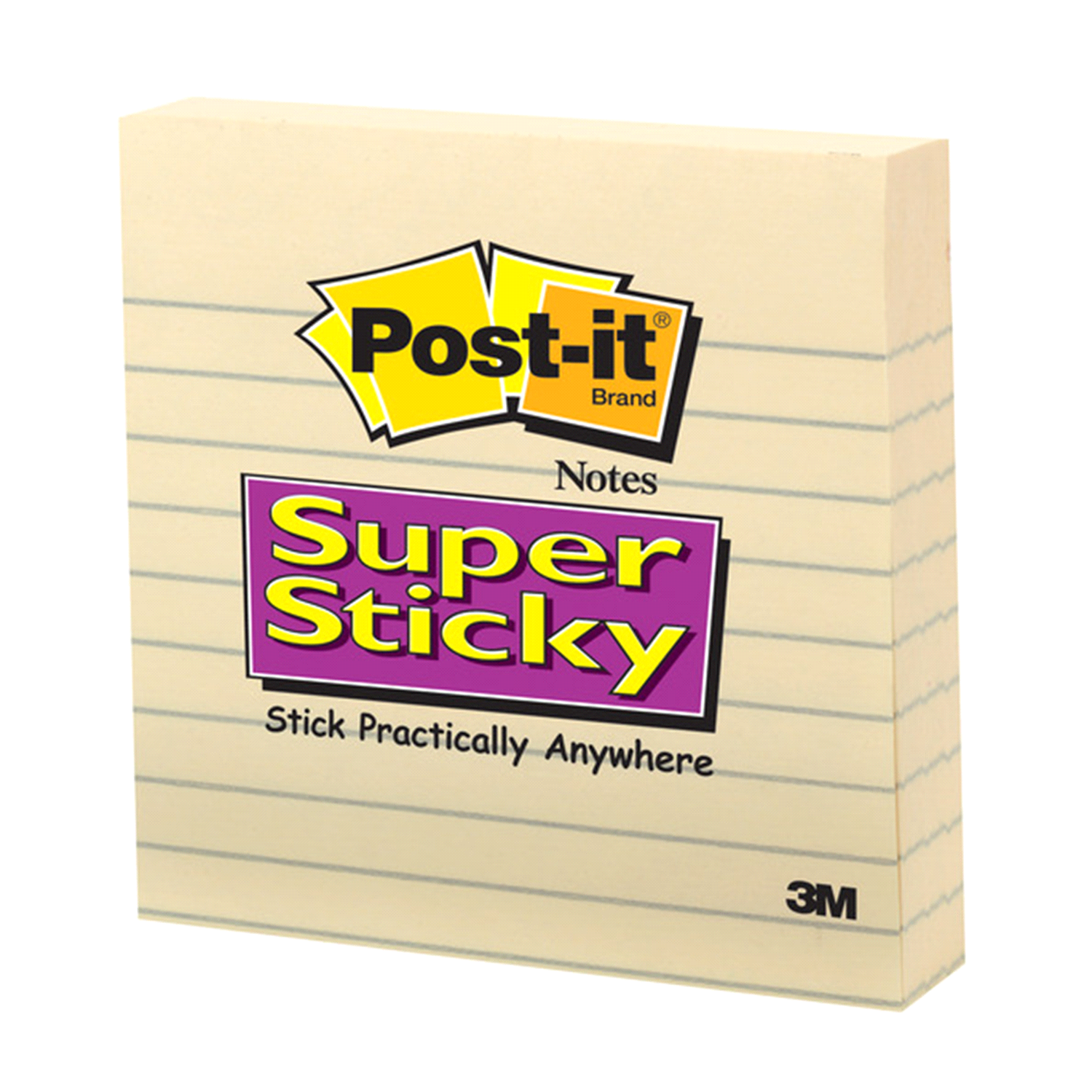 slide 2 of 3, Post-it Notes Yellow 4in x 4in, 3 ct