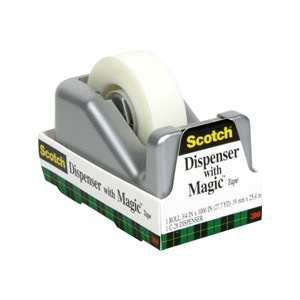 slide 1 of 1, Scotch Dispenser With Magic Tape, 1000 in