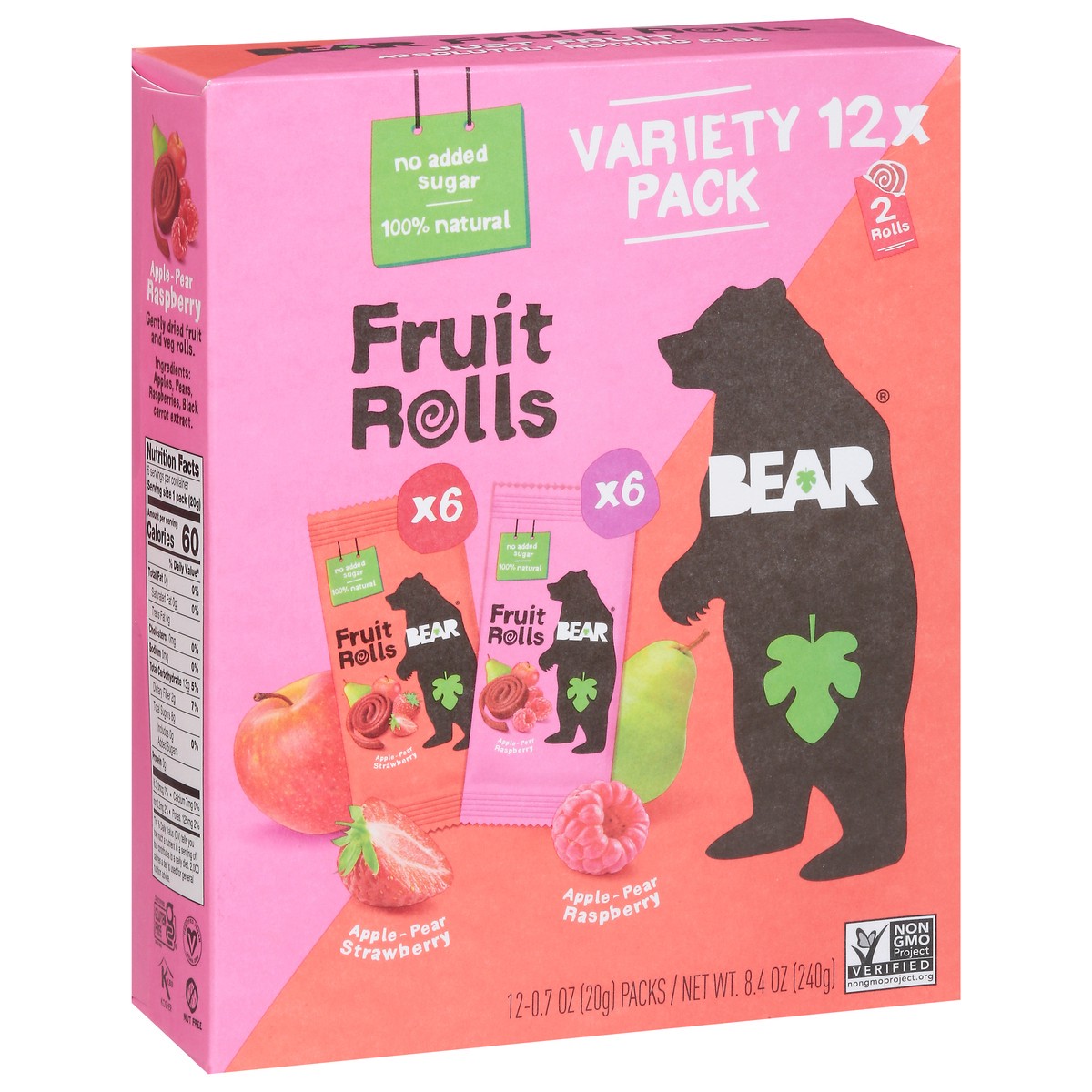 slide 11 of 14, BEAR Fruit Rolls, Assorted, Variety Pack, 12 ct