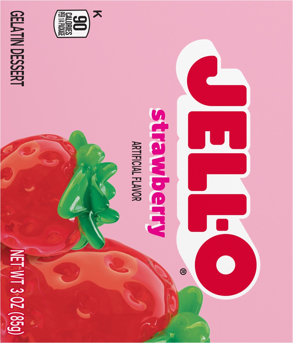 slide 13 of 13, Jell-O Strawberry Gelatin Dessert Mix Box - 3 Oz, 3 oz