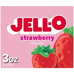 Jell-O Strawberry Artificially Flavored Gelatin Dessert Mix - 3 Oz