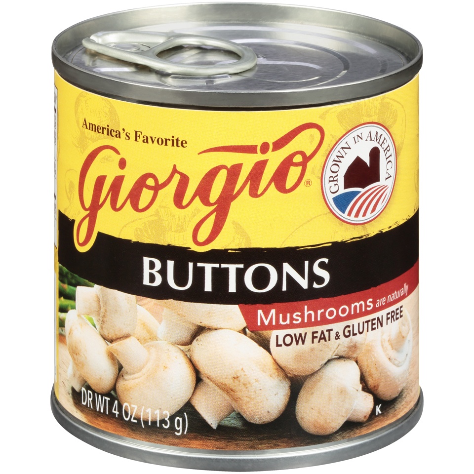 slide 1 of 8, Giorgio Buttons Mushrooms 4 Oz. Can, 4 oz