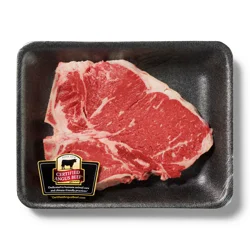 Fresh From Meijer Certified Angus Beef Loin T-Bone Steak, Fresh.