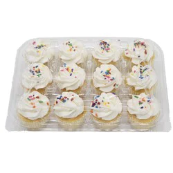 Weis Bakery Fresh Satin Whip Iced Mini Cupcakes