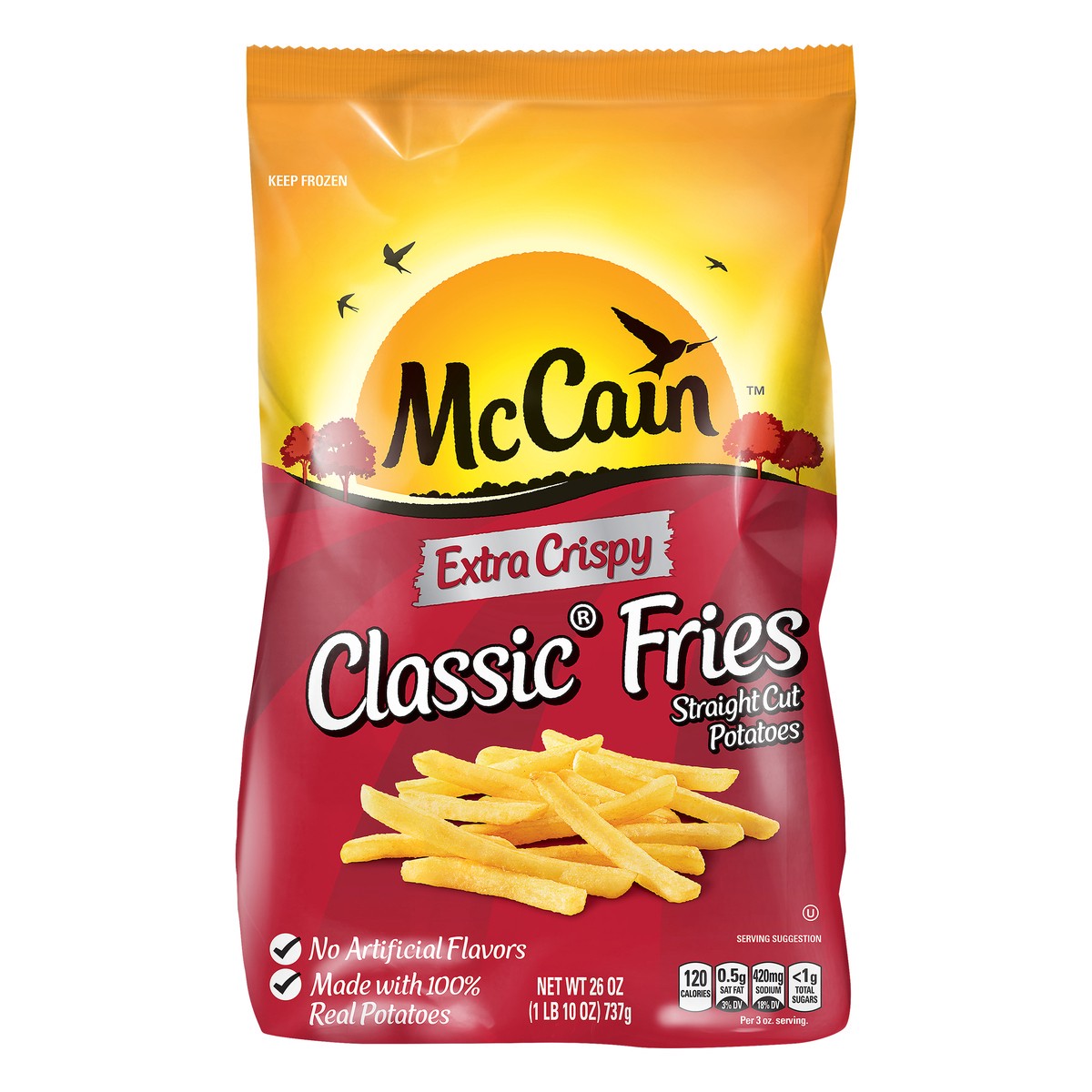 slide 2 of 11, McCain Extra Crispy Classic Fries, 26 oz (Frozen Potatoes), 26 oz