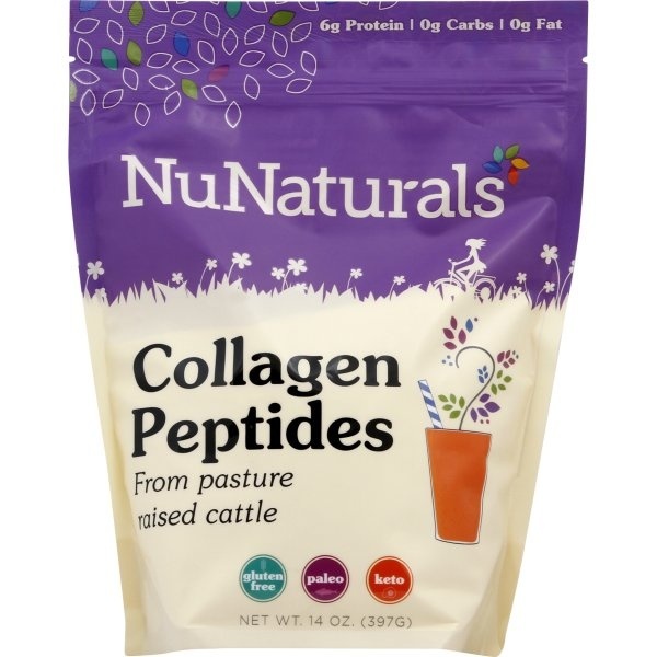 slide 1 of 1, NuNaturals Collagen Peptides 14 oz, 14 oz