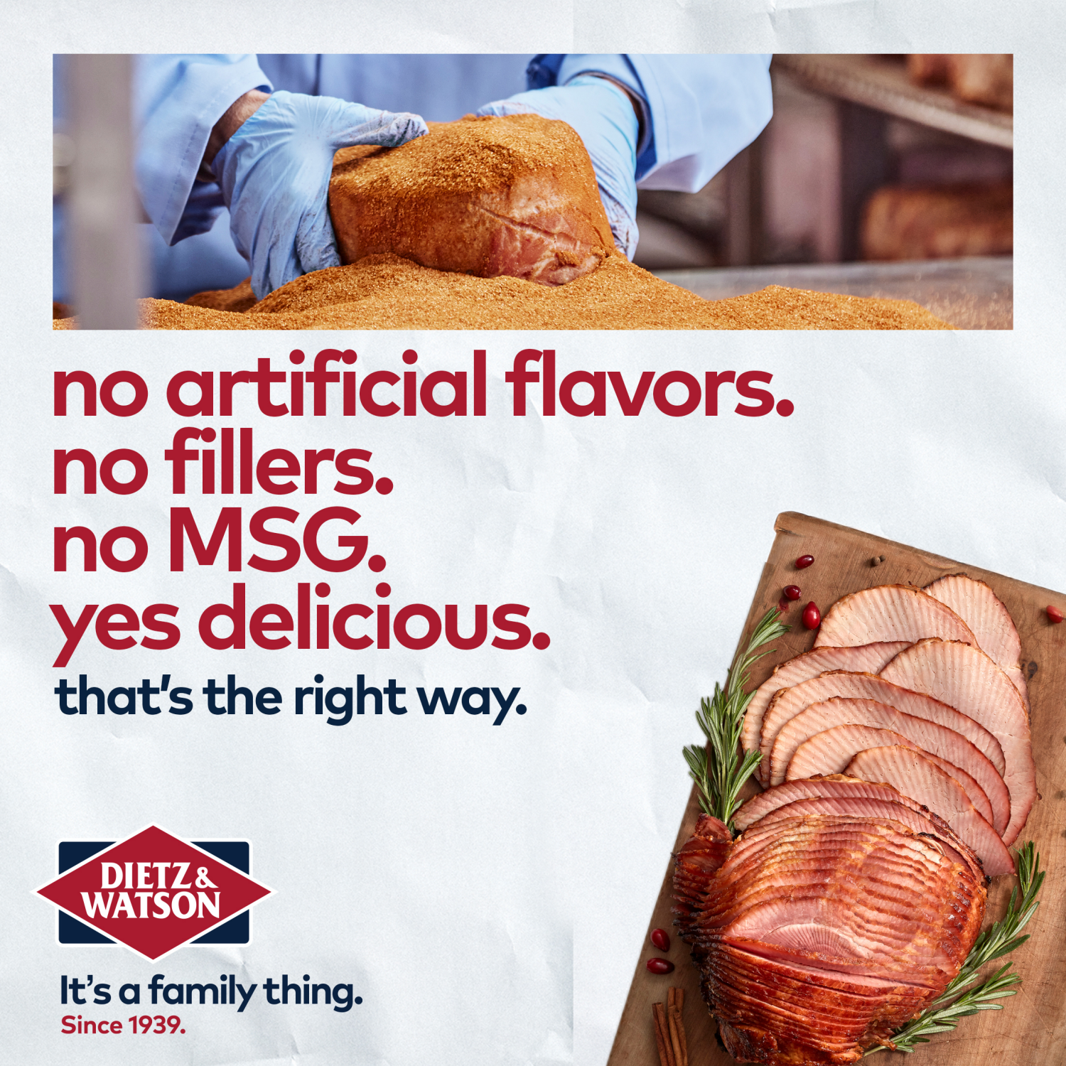 slide 5 of 5, Dietz & Watson Black Forest Honey Ham, per lb