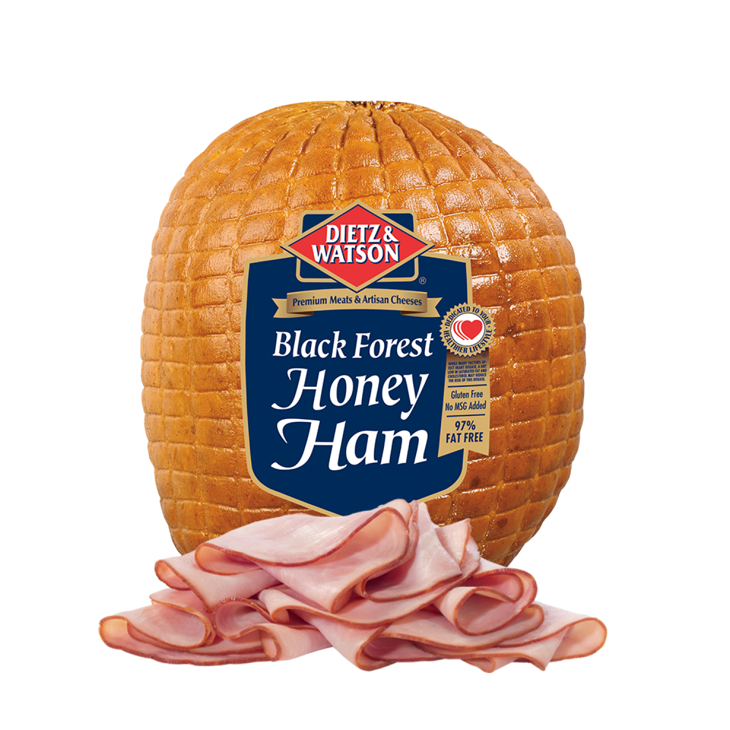 slide 1 of 5, Dietz & Watson Black Forest Honey Ham, per lb