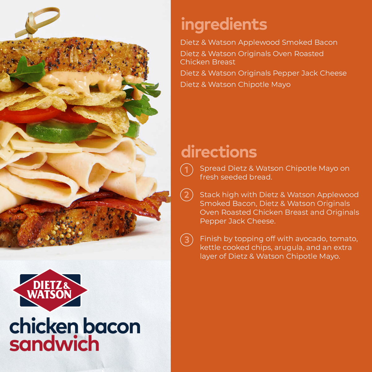 slide 11 of 17, Dietz & Watson Gourmet Chicken Breast, per lb