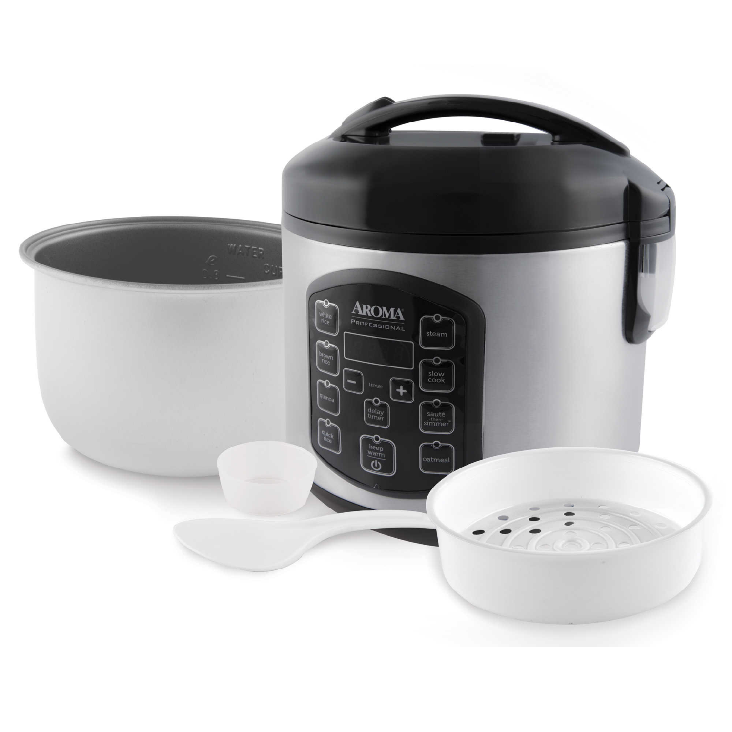slide 2 of 4, Aroma 8 cup Digital Rice Cooker/Steamer, 8 cups
