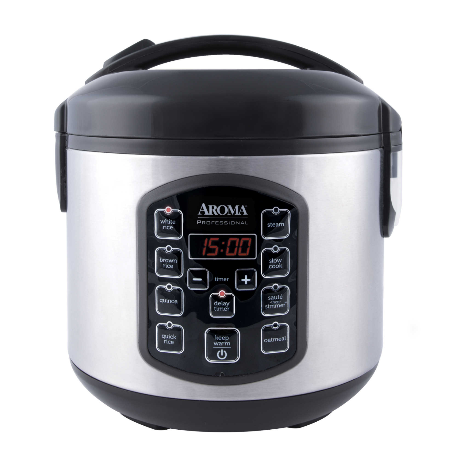 slide 1 of 4, Aroma 8 cup Digital Rice Cooker/Steamer, 8 cups