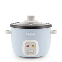 AROMA 4-Cup Pot Style Rice Cooker, Blue