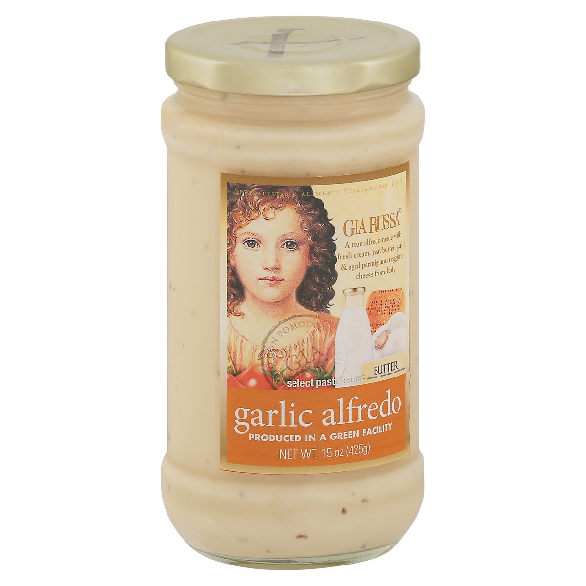 slide 2 of 9, Gia Russa Sauce Garlic Alfredo, 15 oz