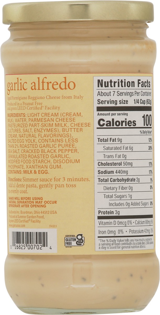 slide 3 of 9, Gia Russa Sauce Garlic Alfredo, 15 oz